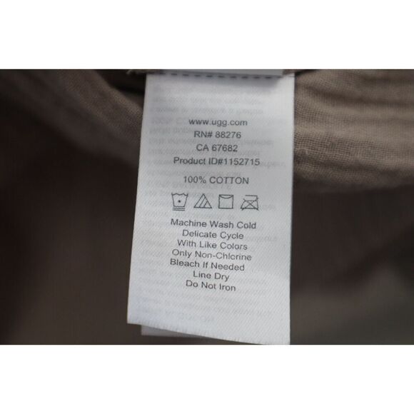 UGG 1152715 Women’s Sz Medium Putty / Beige Anthea Cotton Gauze Midi Dress - Picture 11 of 14